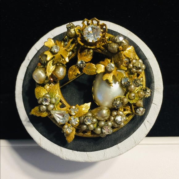 Original By Robert Jewelry Original By Robert Crystal Pearl Broochpendant Poshmark